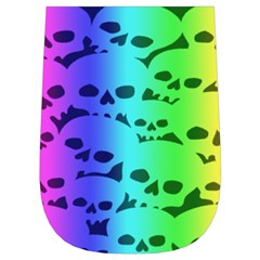 Rainbow Skull Collection Wristlet Pouch Bag (Small) from ArtsNow.com Left Side