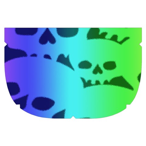 Rainbow Skull Collection Make Up Case (Small) from ArtsNow.com Side Right