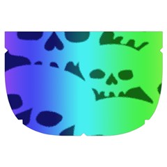 Rainbow Skull Collection Make Up Case (Small) from ArtsNow.com Side Left