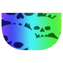 Rainbow Skull Collection Make Up Case (Medium) from ArtsNow.com Side Right