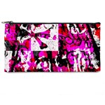 Pink Checker Graffiti  Pencil Case