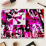 Pink Checker Graffiti  Cosmetic Bag (XXL)