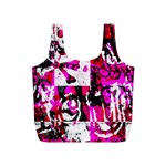 Pink Checker Graffiti  Full Print Recycle Bag (S)