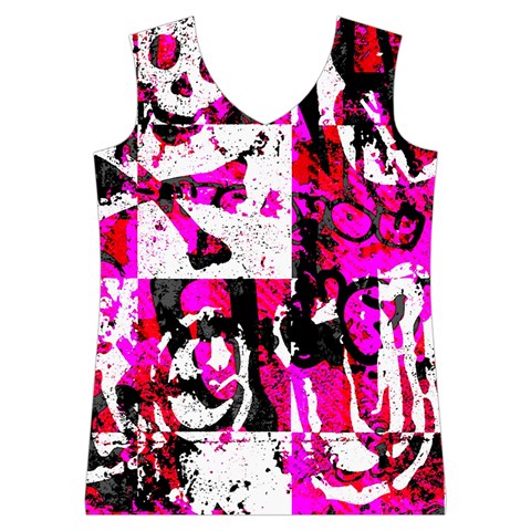 Pink Checker Graffiti  Women s Basketball Tank Top from ArtsNow.com Front