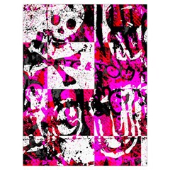 Pink Checker Graffiti  Drawstring Bag (Large) from ArtsNow.com Back