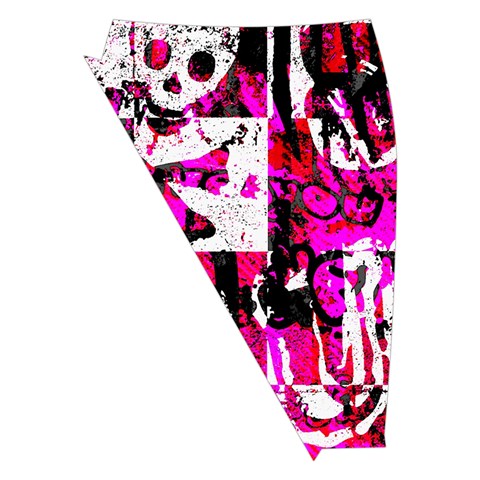 Pink Checker Graffiti  Midi Wrap Pencil Skirt from ArtsNow.com Front Left