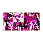 Pink Checker Graffiti  Yoga Headband