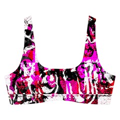 Pink Checker Graffiti  Cross Back Hipster Bikini Set from ArtsNow.com Front