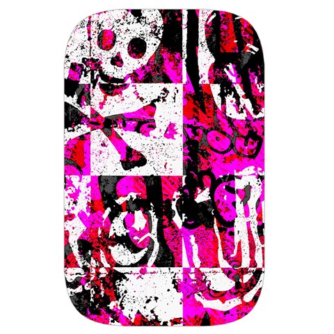 Pink Checker Graffiti  Waist Pouch (Large) from ArtsNow.com Back