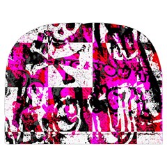 Pink Checker Graffiti  Make Up Case (Medium) from ArtsNow.com Back