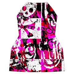 Pink Checker Graffiti  Women s Long Sleeve Raglan Tee from ArtsNow.com Back