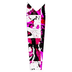 Pink Checker Graffiti  Women s Long Sleeve Raglan Tee from ArtsNow.com Left Sleeve Side