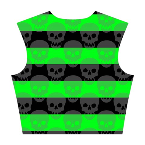 Deathrock Skull Cotton Crop Top from ArtsNow.com Back