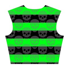 Deathrock Skull Cotton Crop Top from ArtsNow.com Back
