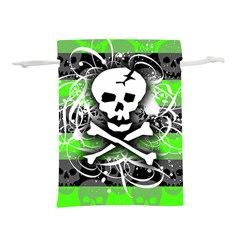 Deathrock Skull Lightweight Drawstring Pouch (L) from ArtsNow.com Front