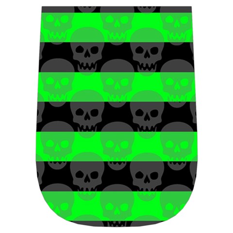 Deathrock Skull Wristlet Pouch Bag (Small) from ArtsNow.com Left Side