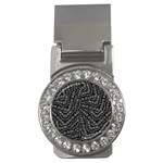 Black And White Modern Intricate Ornate Pattern Money Clips (CZ) 