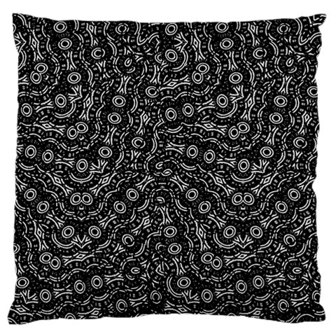 Black And White Modern Intricate Ornate Pattern Standard Flano Cushion Case (One Side) from ArtsNow.com Front