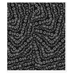Black And White Modern Intricate Ornate Pattern Duvet Cover Double Side (California King Size) from ArtsNow.com Front