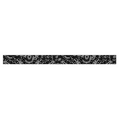 Black And White Modern Intricate Ornate Pattern Wristlet Pouch Bag (Small) from ArtsNow.com Strap Outside