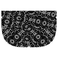Black And White Modern Intricate Ornate Pattern Make Up Case (Large) from ArtsNow.com Side Right