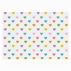 Small Multicolored Hearts Large Glasses Cloth (2 Sides) from ArtsNow.com Back