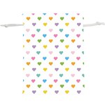 Small Multicolored Hearts  Lightweight Drawstring Pouch (XL)