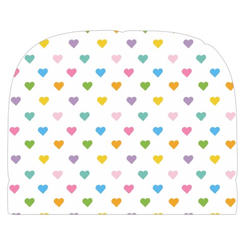Small Multicolored Hearts Make Up Case (Large) from ArtsNow.com Front