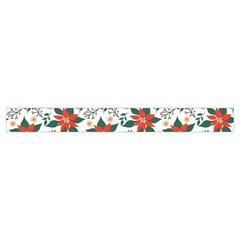 Large Christmas Poinsettias On White Zipper Medium Tote Bag from ArtsNow.com Strap