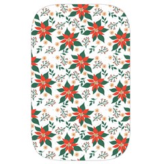Large Christmas Poinsettias On White Waist Pouch (Small) from ArtsNow.com Back