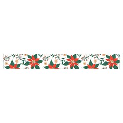 Large Christmas Poinsettias On White Make Up Case (Small) from ArtsNow.com Zipper Tape Front