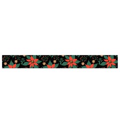 Large Christmas Poinsettias on Black Waist Pouch (Large) from ArtsNow.com Bottom