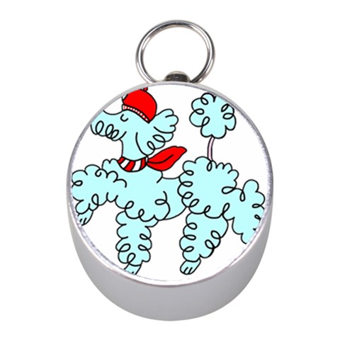 Doodle Poodle  Mini Silver Compasses from ArtsNow.com Front