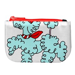 Doodle Poodle  Large Coin Purse from ArtsNow.com Front