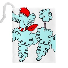 Doodle Poodle  Drawstring Pouch (5XL) from ArtsNow.com Back
