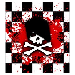 Emo Skull Drawstring Pouch (2XL) from ArtsNow.com Front