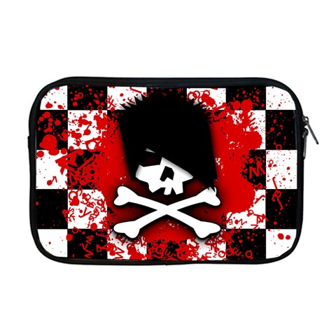Emo Skull Apple MacBook Pro 17  Zipper Case from ArtsNow.com Front