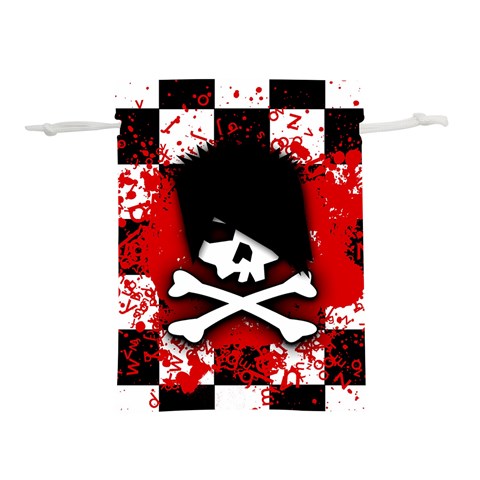 Emo Skull Lightweight Drawstring Pouch (M) from ArtsNow.com Front