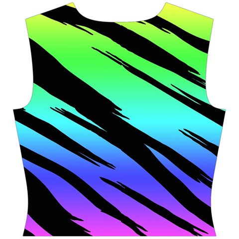 Rainbow Tiger Cap Sleeve Wrap Front Dress from ArtsNow.com Back
