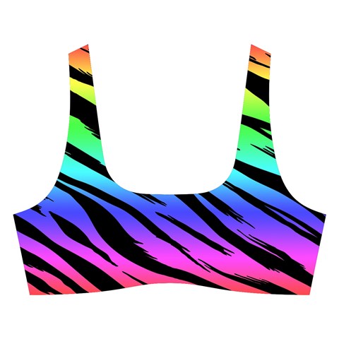 Rainbow Tiger Cross Back Hipster Bikini Set from ArtsNow.com Front