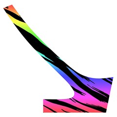 Rainbow Tiger Cross Back Hipster Bikini Set from ArtsNow.com Back Right