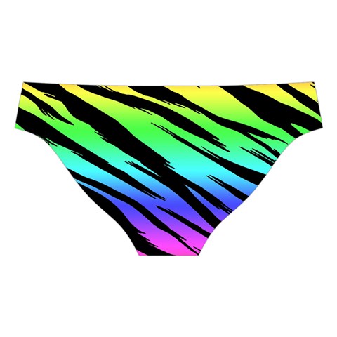 Rainbow Tiger Cross Back Hipster Bikini Set from ArtsNow.com Back Under