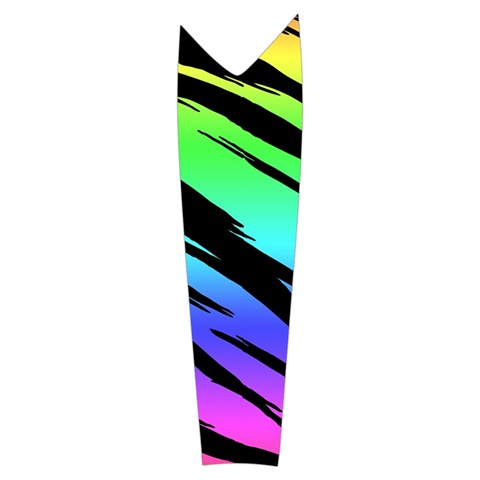 Rainbow Tiger Women s Long Sleeve Raglan Tee from ArtsNow.com Right Sleeve Side