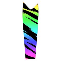Rainbow Tiger Women s Long Sleeve Raglan Tee from ArtsNow.com Left Sleeve Side