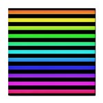 Rainbow Stripes Tile Coaster