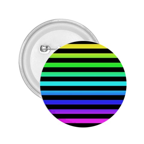 Rainbow Stripes 2.25  Buttons from ArtsNow.com Front