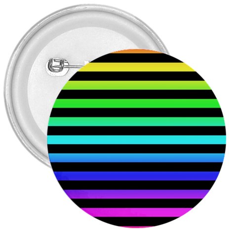 Rainbow Stripes 3  Buttons from ArtsNow.com Front