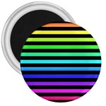 Rainbow Stripes 3  Magnets