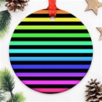 Rainbow Stripes Ornament (Round)