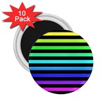 Rainbow Stripes 2.25  Magnets (10 pack) 